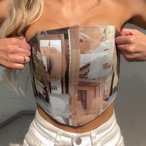 PepperMayo film corset top